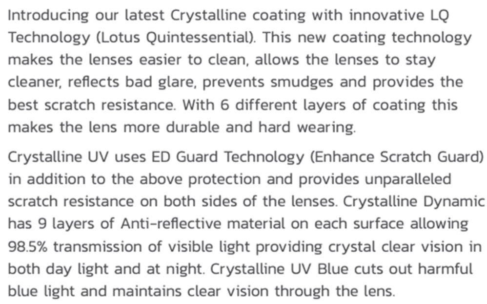 Single-Vision Clear Lenses